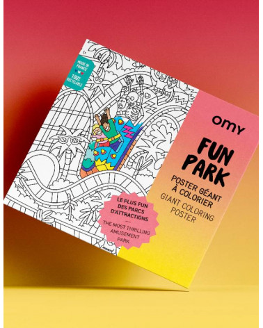 Omy - Grand Poster à Colorier Jungle Pour Enfants - Activité Créative Amusante