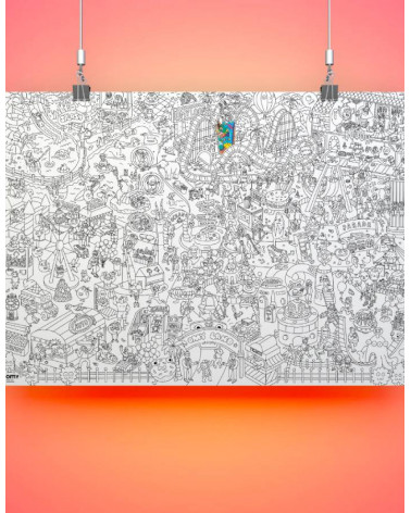 Poster Géant à Colorier « I AM » - 80x110 Cm, Motifs Positifs, Pour Enfants, Classe Ou Décoration - 6