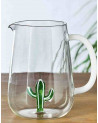 Carafe Pitcher Jug Cactus Green-White collection Desert Plants - Ichendorf