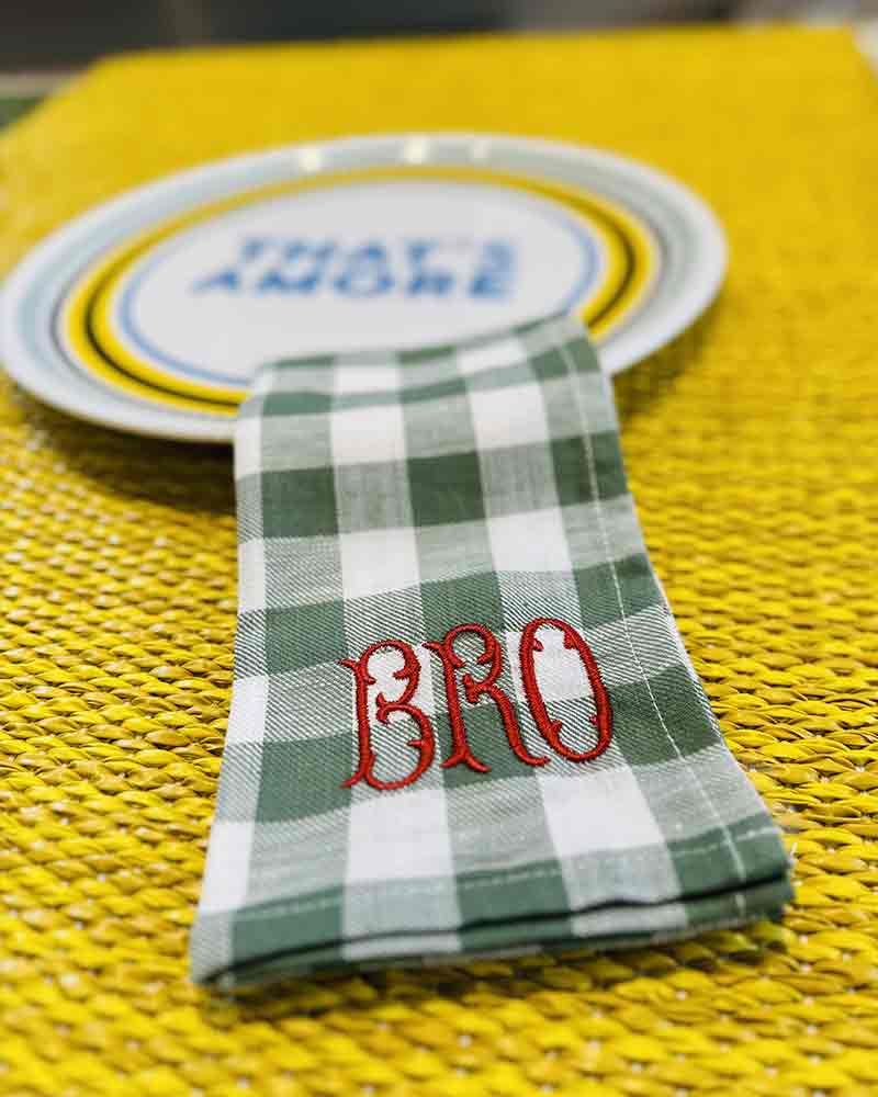 Serviette de table en coton et lin bro - Bitossi Home