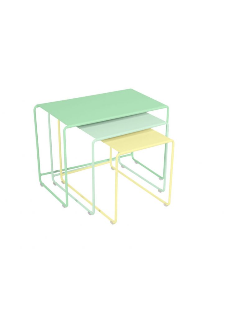 Table Gigognes Oulala Citron/Opaline/Menthe - Fermob
