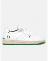 Sneakers hommes Court 2.0 Nylon White-Green - D.A.T.E.