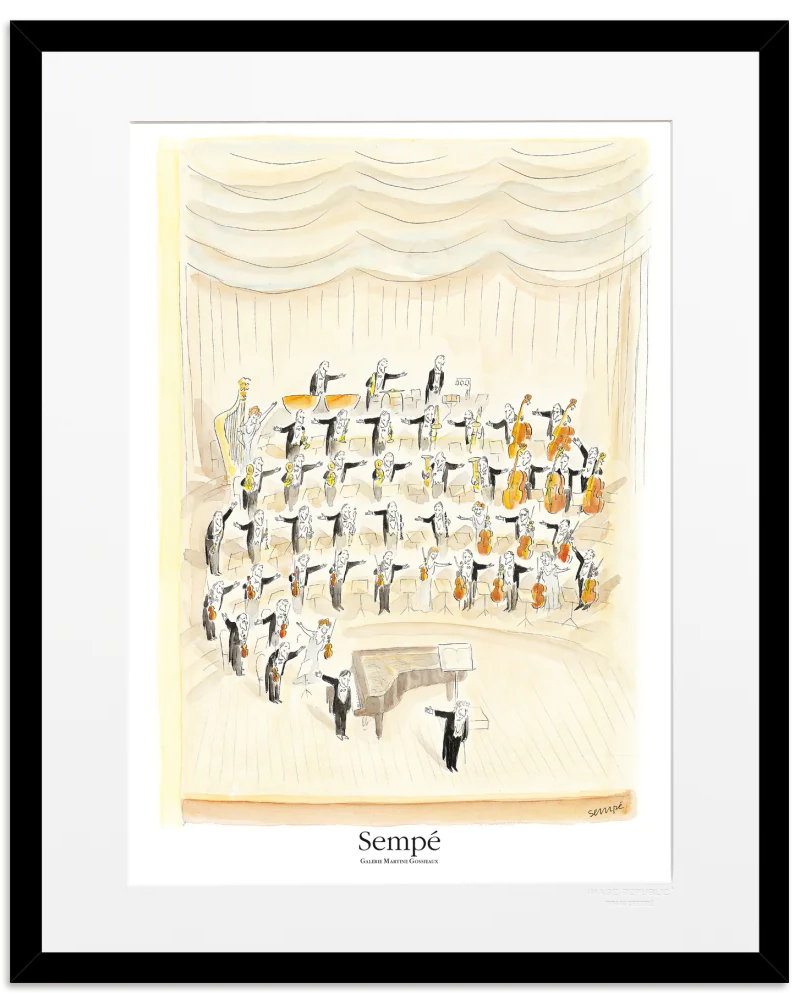 Affiche Sempé Orchestre - Image Republic