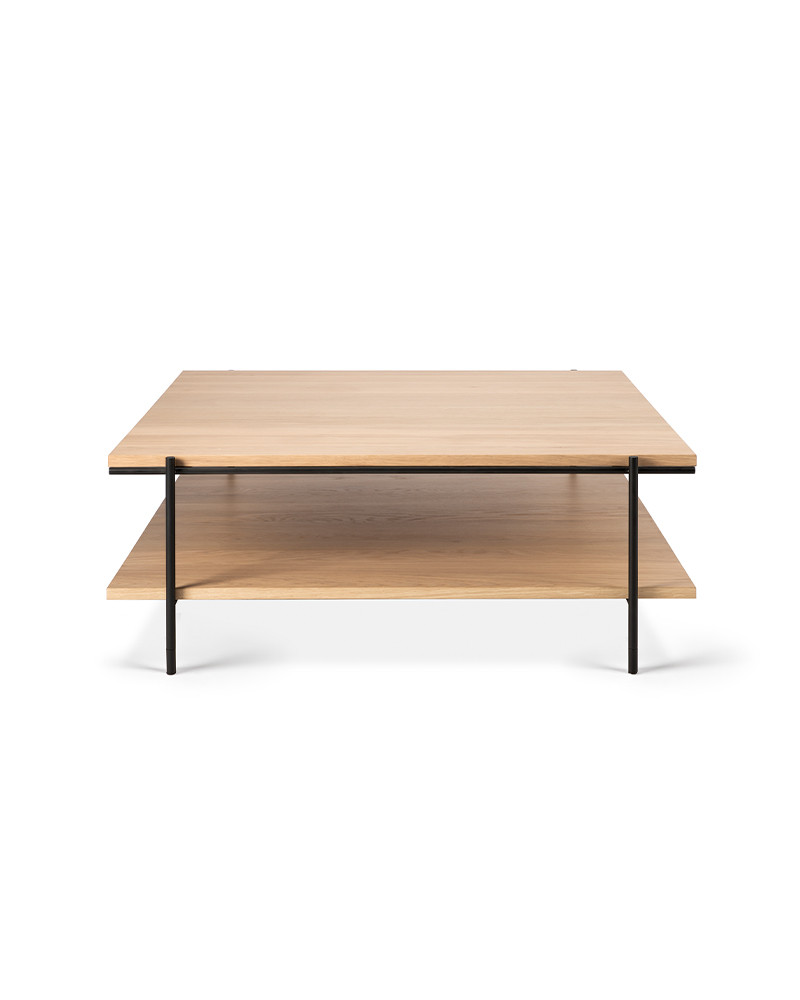 La table basse Rise en chêne d'Ethnicraft et son côté minimaliste attachant