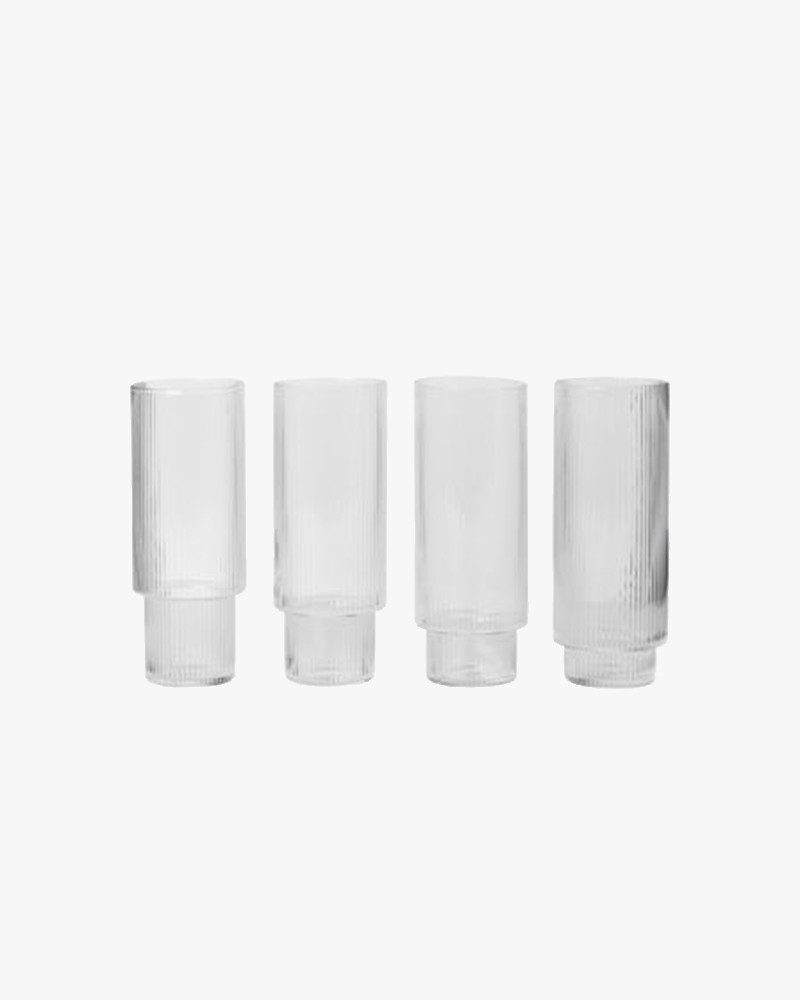 Ripple verres long drink - Ferm Living Ripple verres long drink - Ferm Living