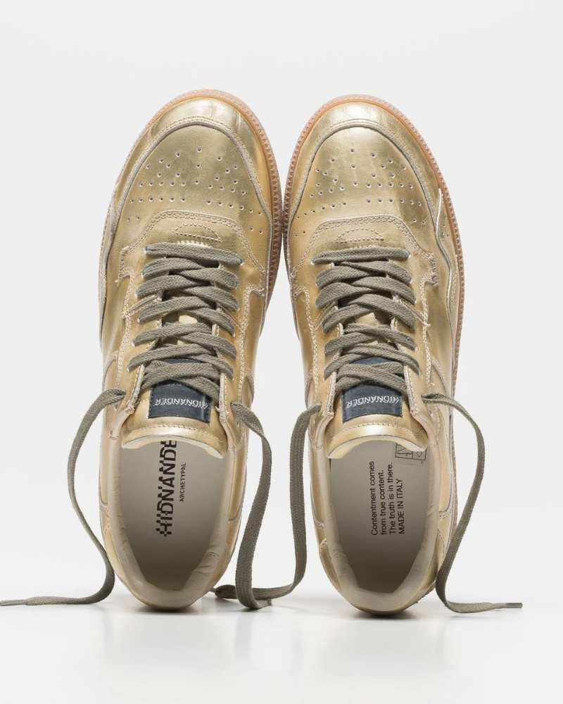 Sneakers Femmes Mega T Metal Gold - Hidnander®