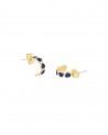 Boucles d’oreilles Mini Créoles Lumi Blue Ray - Bangle up