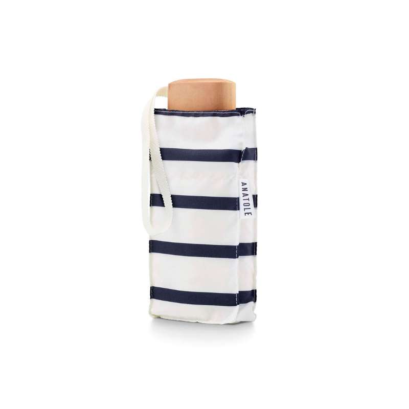 Mini Parapluie Anatole Bleu Marine Rayé « Marinière » – Micro & Solide – HENRI
