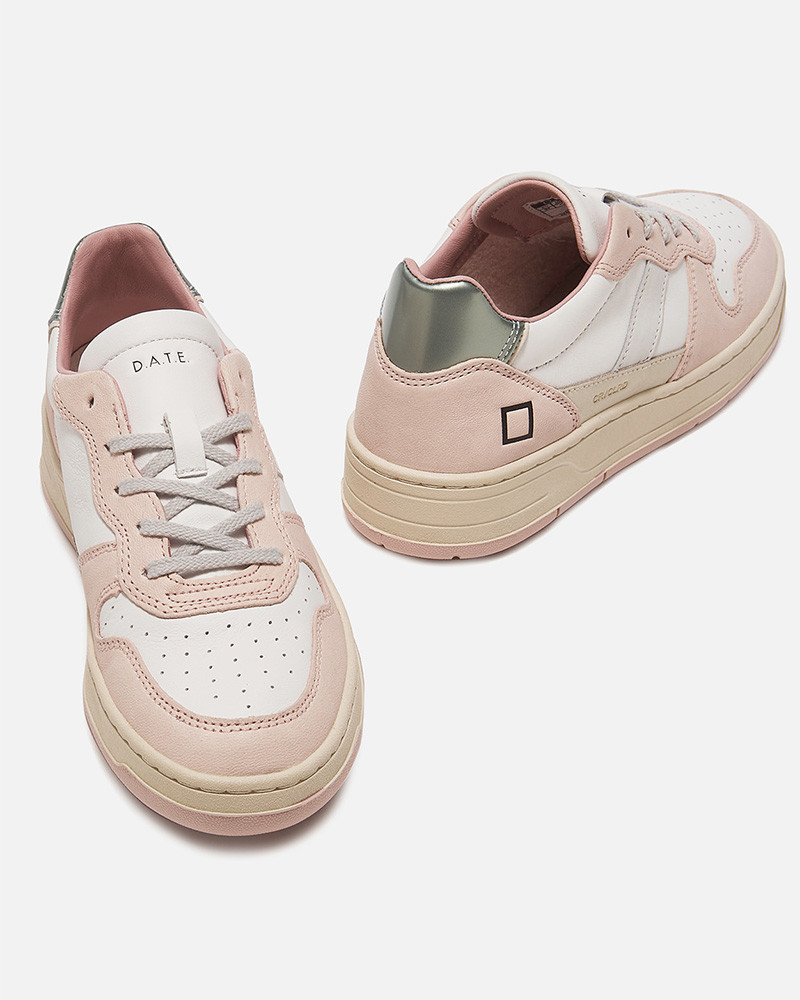 Sneakers femme Court 2.0 Colored White Pink W 8B D.A.T.E