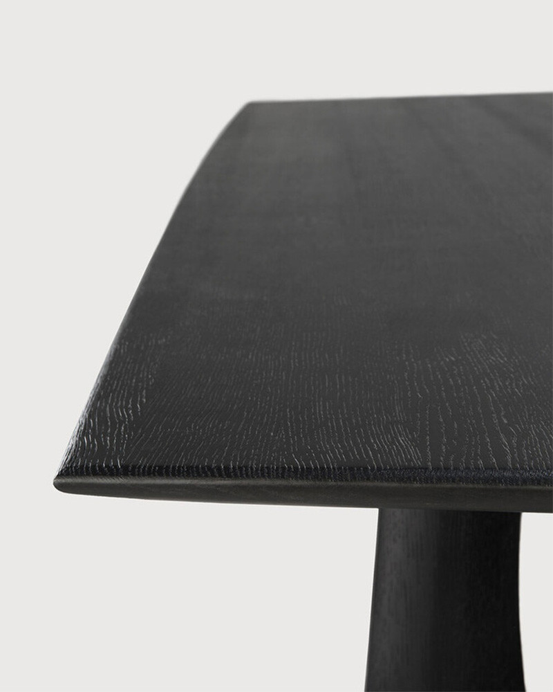 Ethnicraft - Table Bok - Chêne massif verni - Avec allonges - 120/180