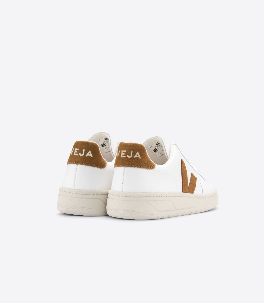 Sneakers femme V 12 Leather Extra white Camel Veja