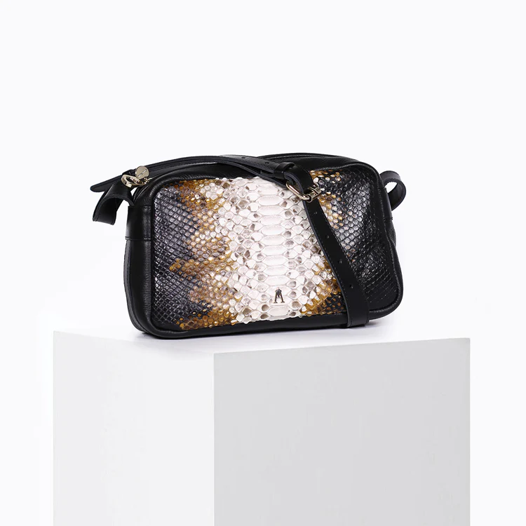 Sac Phoenix Python Domino Craie