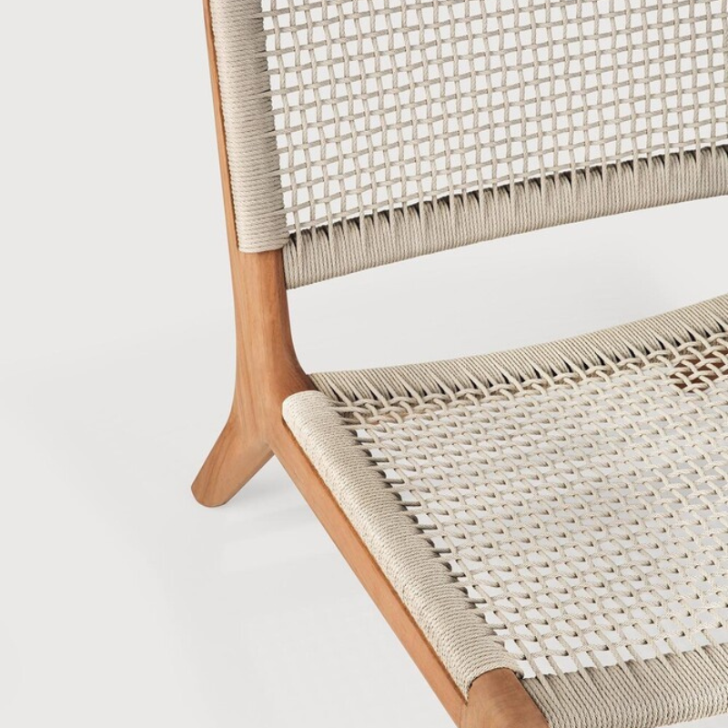 Fauteuil de jardin teck Jack ETHNICRAFT Mocha - Salon de jardin teck